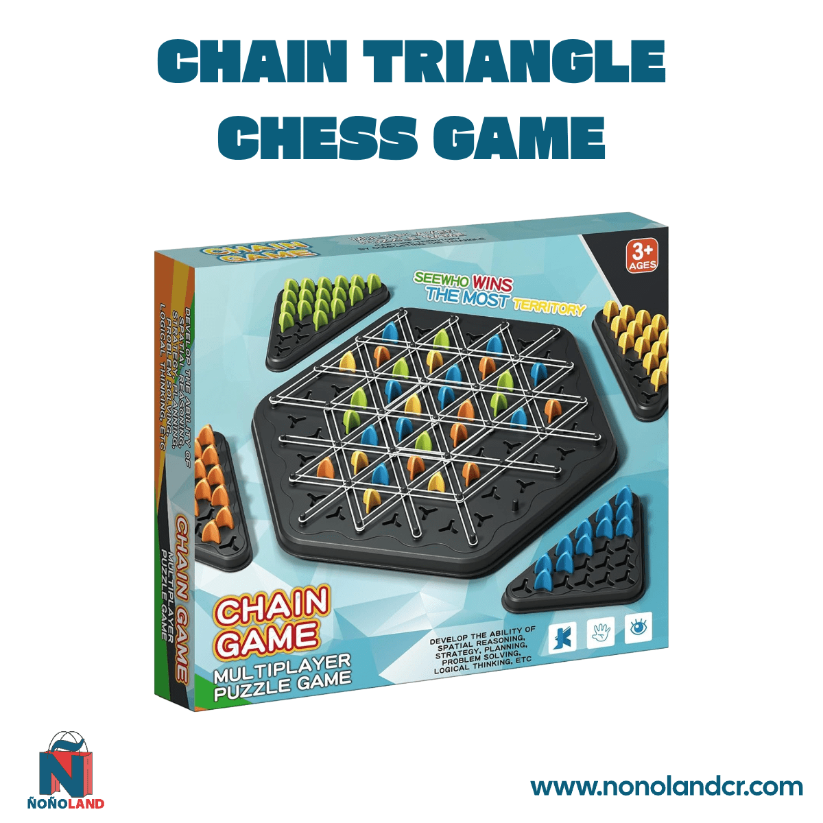 Juego de ajedrez de cadena y triángulo - Chain Triangle Chess Game - ÑoñolandCR