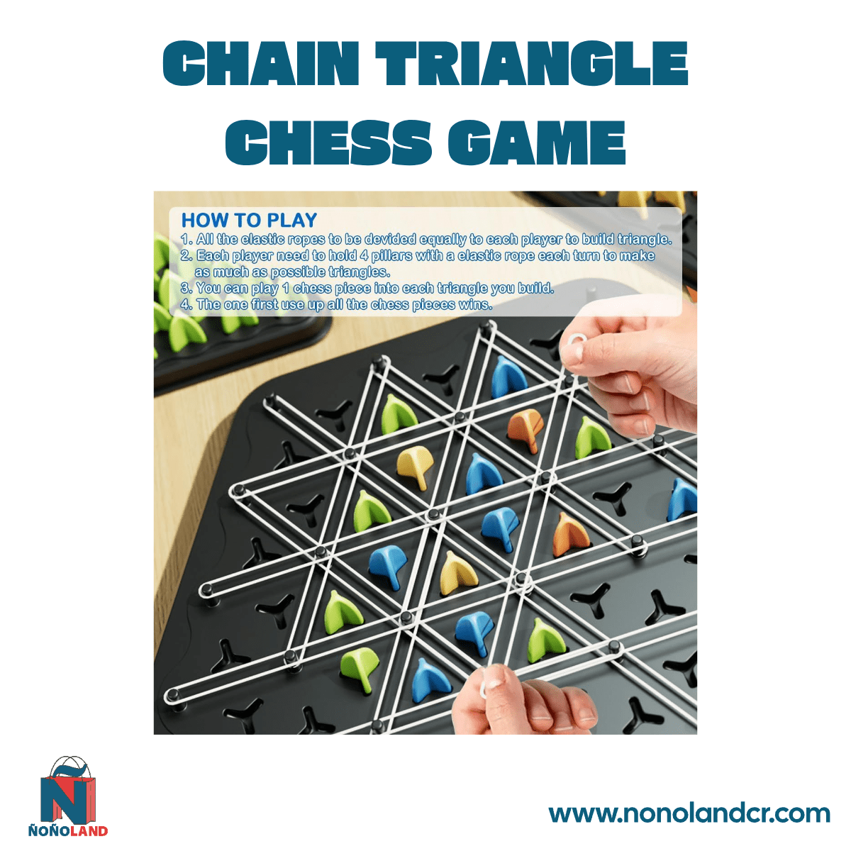 Juego de ajedrez de cadena y triángulo - Chain Triangle Chess Game - ÑoñolandCR