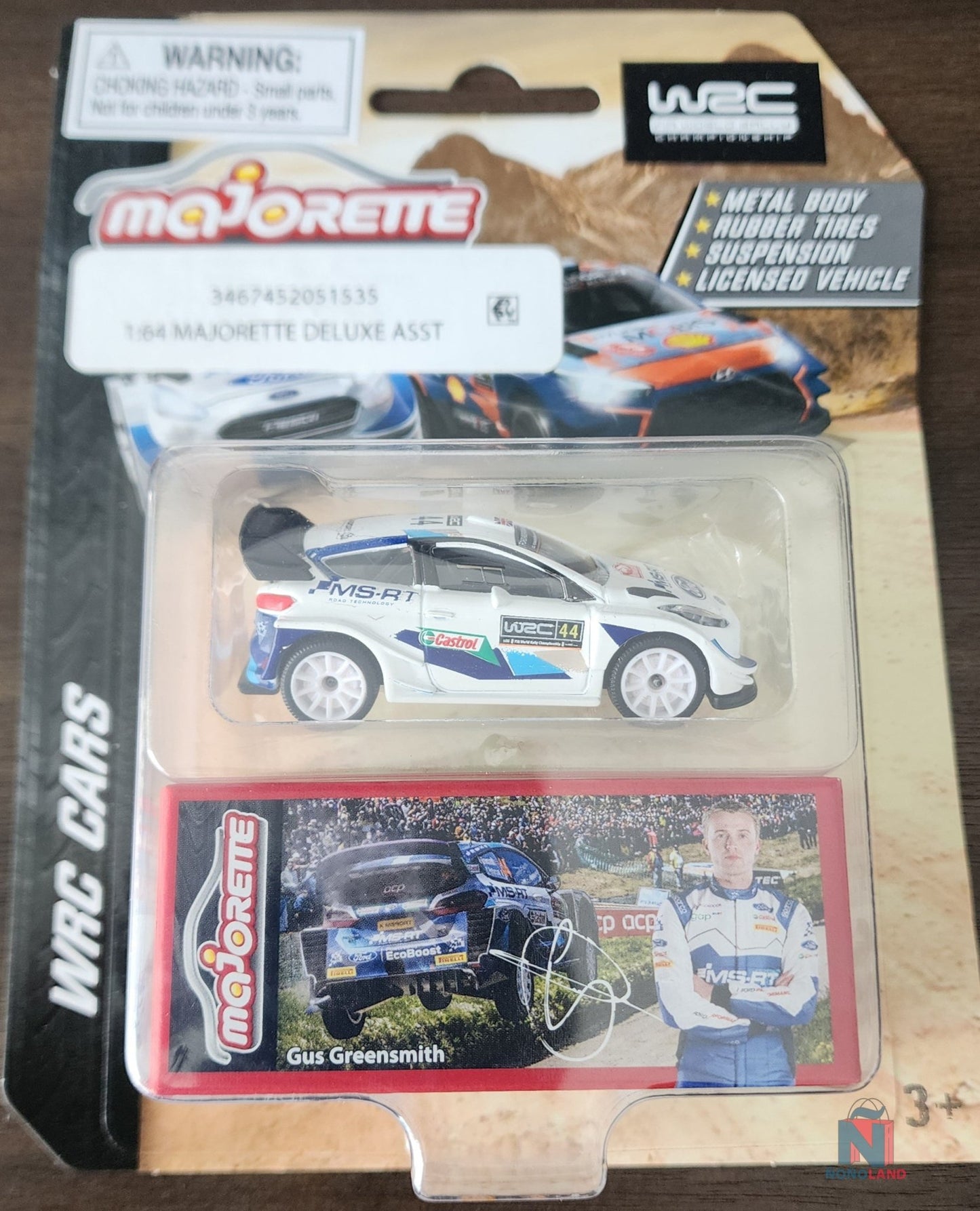 Majorette World Rally Championship WRC Ford Fiesta Gus Greensmith 2022 - ÑoñolandCR