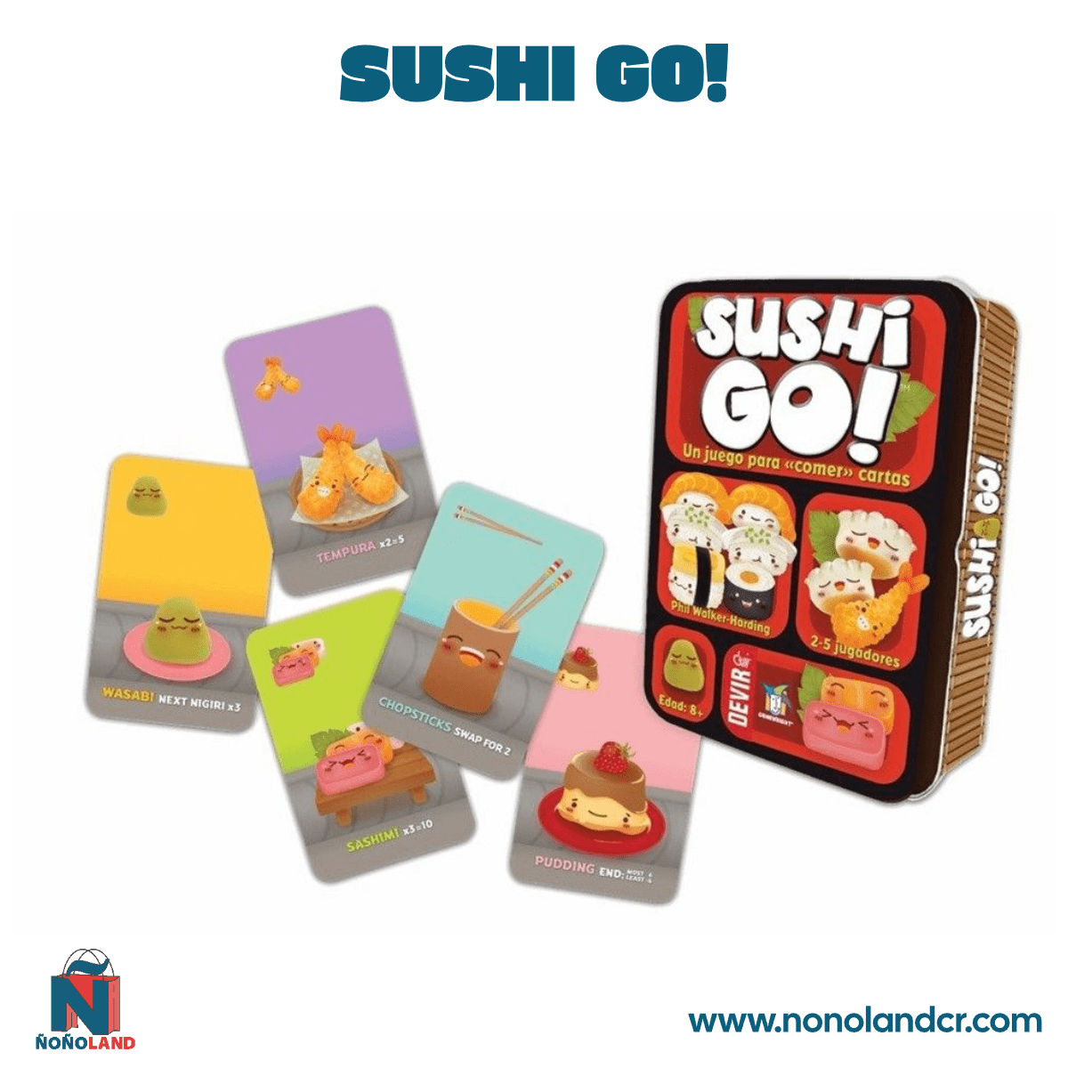 Sushi Go (Idioma: Inglés y Español) - ÑoñolandCR