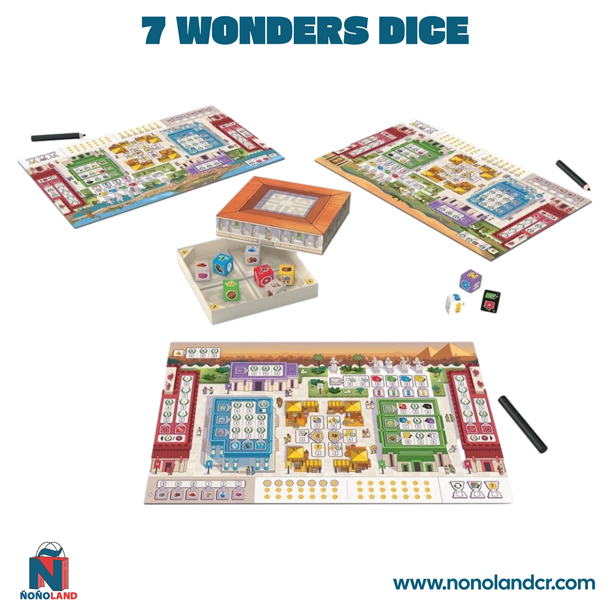 7 Wonders Dice (Idioma: Español) - ÑoñolandCR