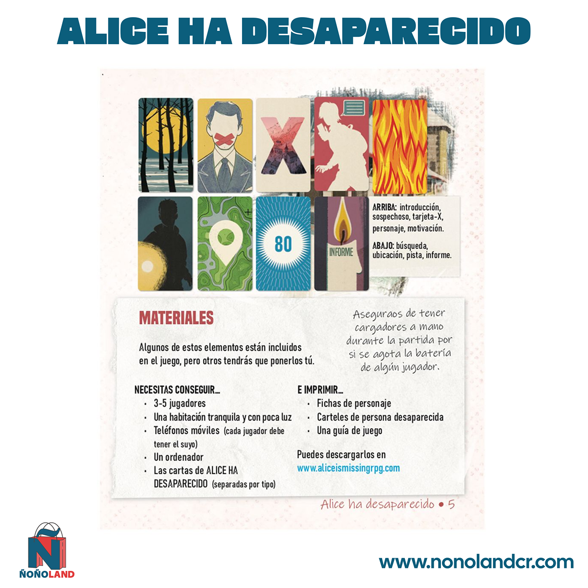 Alice Ha Desaparecido (Idioma: Español)