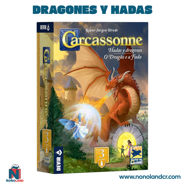 Carcassonne Exp. 3 - Dragones y Hadas (Idioma: Español)