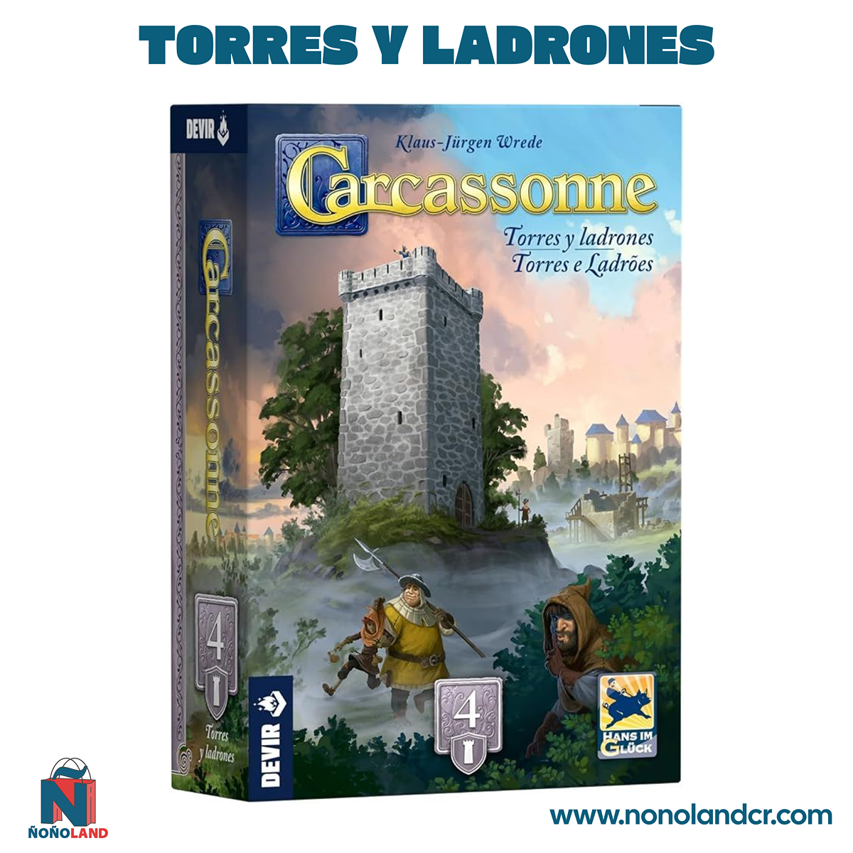 Carcassonne Exp. 4 - Torres y Ladrones (Idioma: Español)