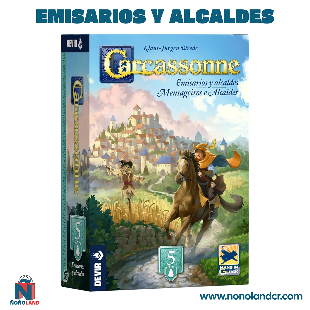 Carcassonne Exp. 5 - Emisarios y Alcaldes (Idioma: Español)