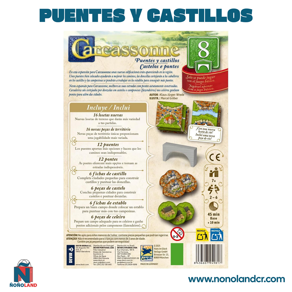 Carcassonne Exp. 8 - Puentes y Castillos (Idioma: Español)