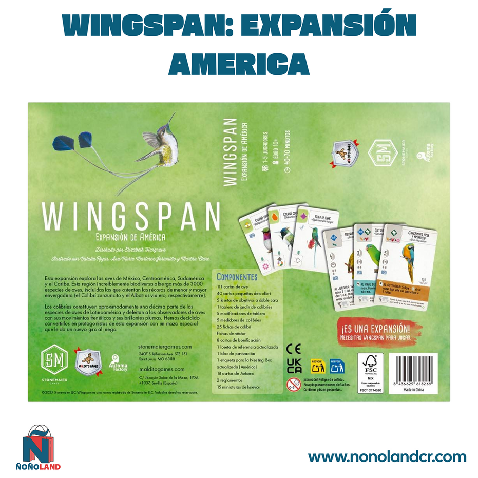 Wingspan: Expansión America (Idioma: Español)