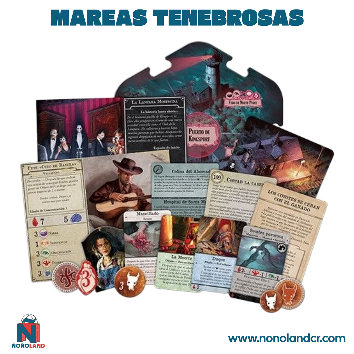 Arkham Horror 3ª Edición: Mareas Tenebrosas (Idioma: Inglés y Español) - ÑoñolandCR