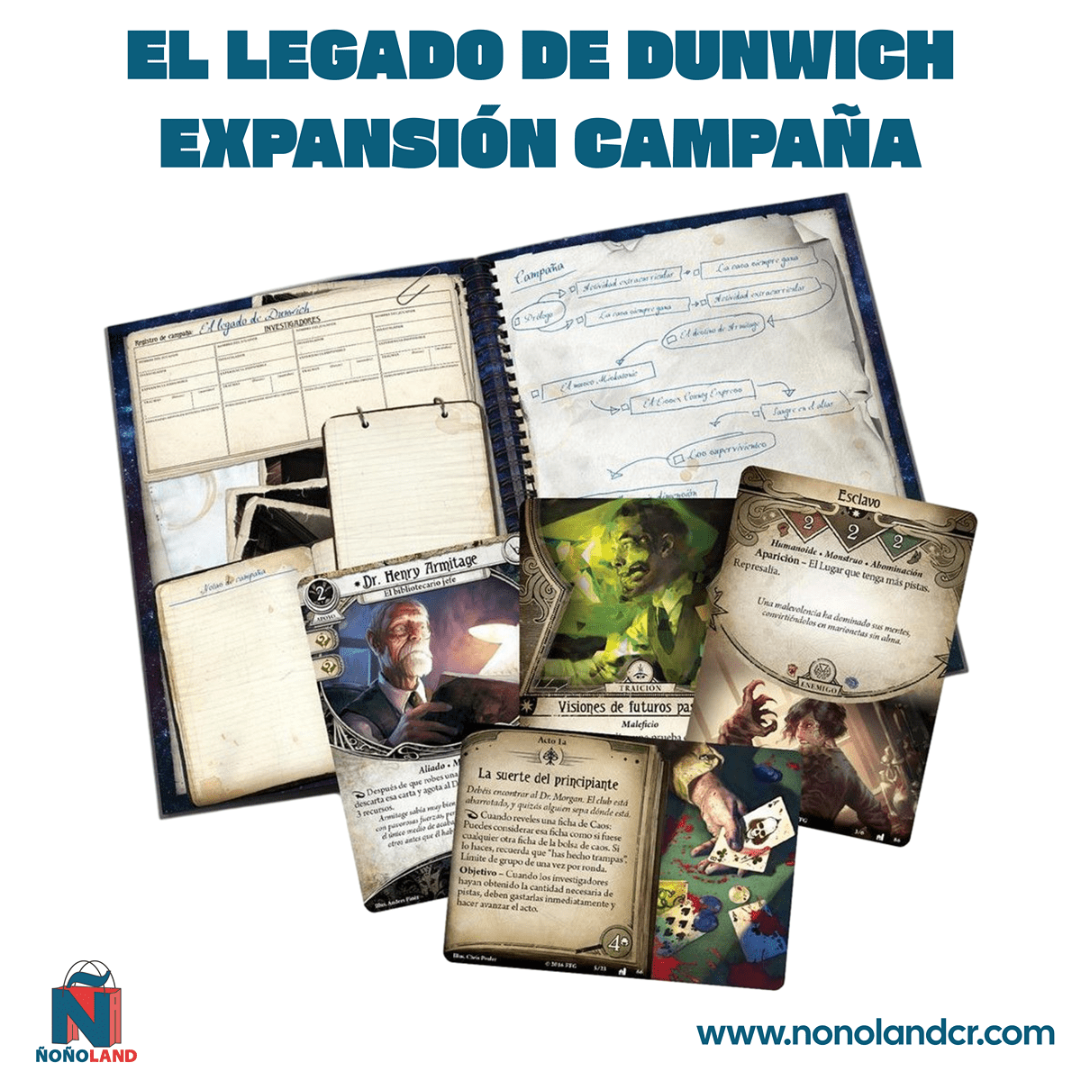 Arkham Horror LCG: El Legado de Dunwich Expansión Campaña (Idioma: Inglés y Español) - ÑoñolandCR