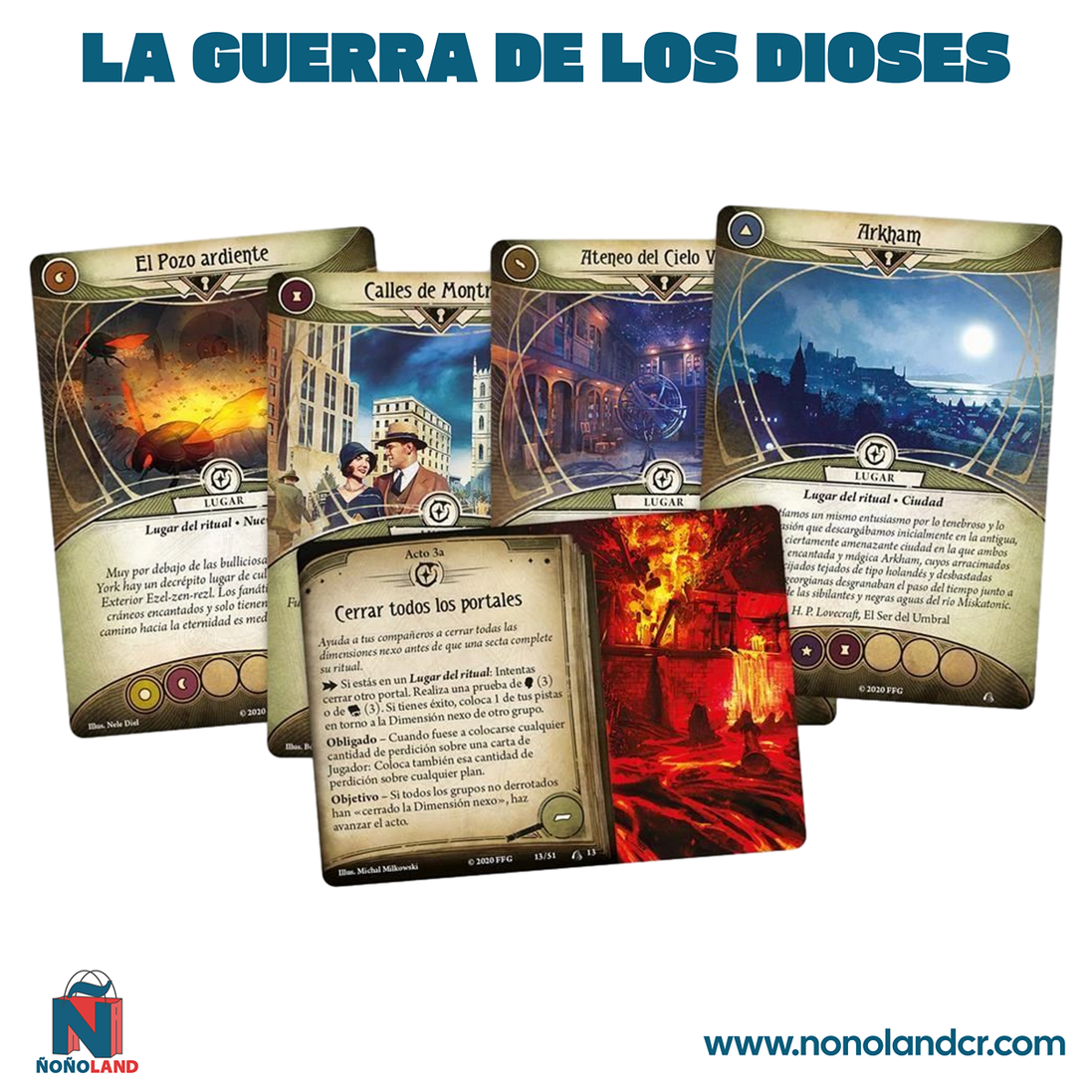 Arkham Horror LCG: La Guerra de los Dioses (Idioma: Inglés y Español) - ÑoñolandCR