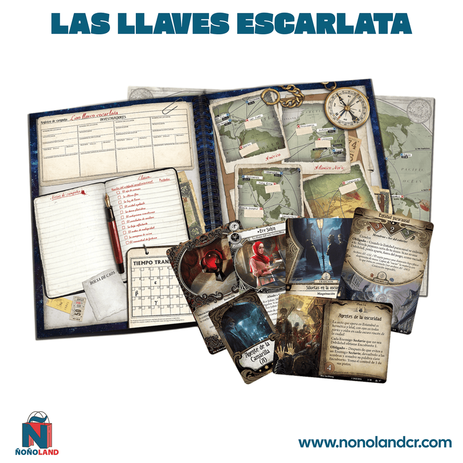 Arkham Horror LCG: Las Llaves Escarlata Expansión de Campaña (Idioma: Inglés y Español) - ÑoñolandCR