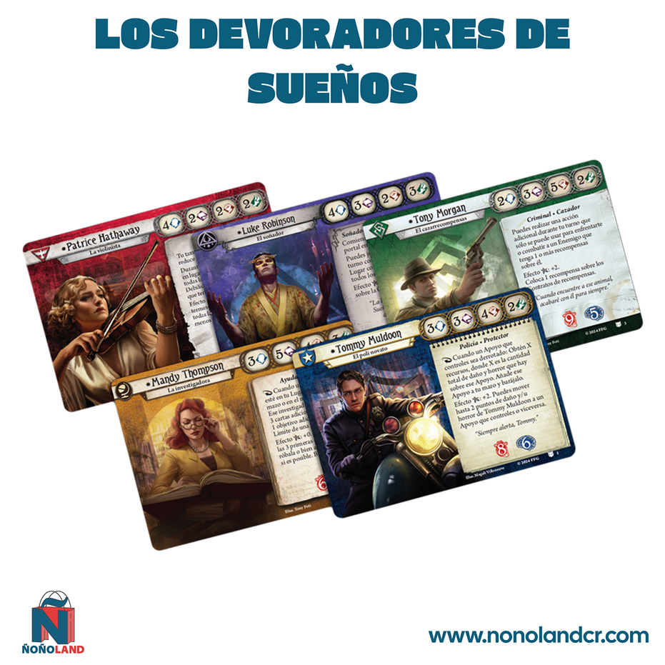 Arkham Horror LCG: Los Devoradores de Sueños Expansión de Investigadores (Idioma: Inglés y Español) - ÑoñolandCR