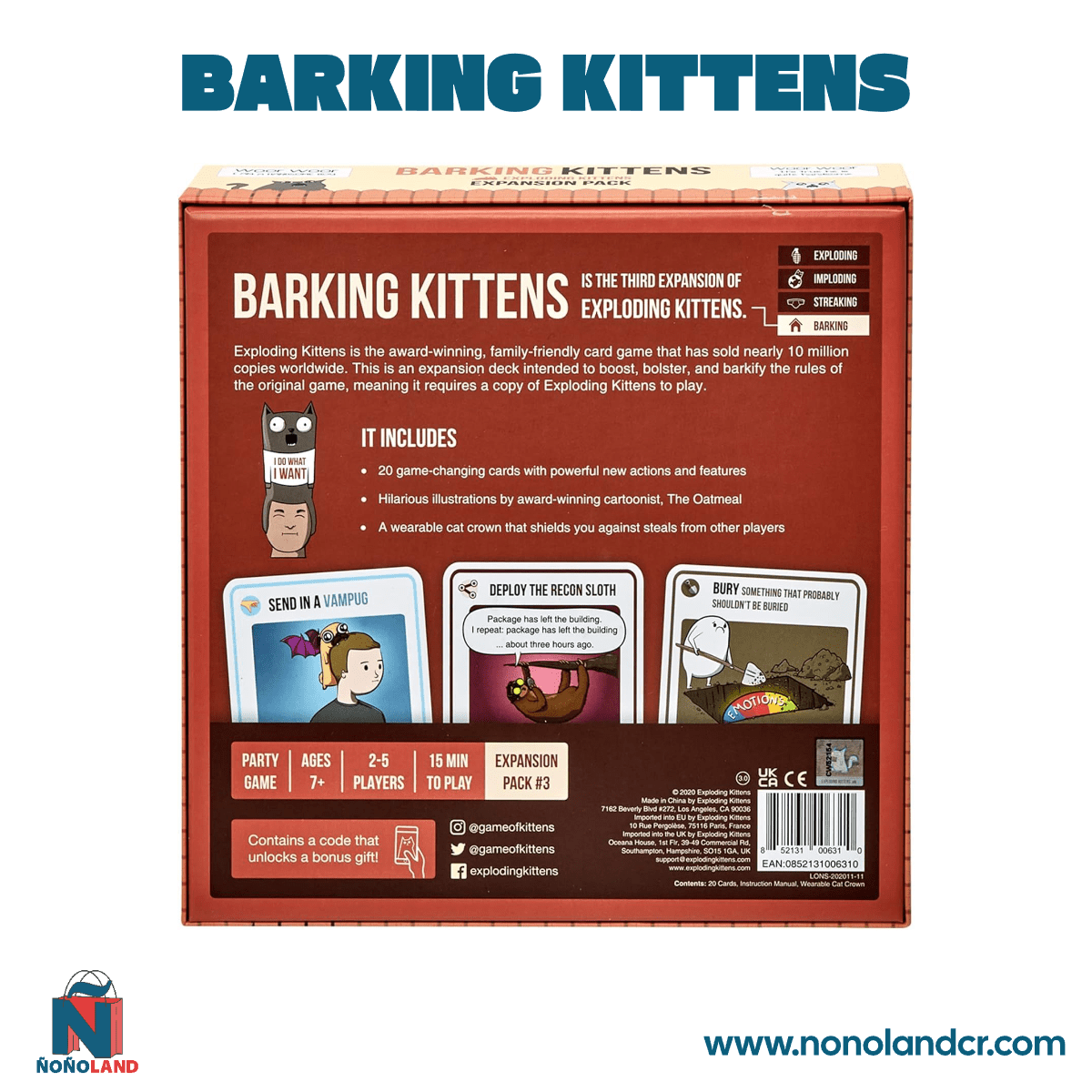 Barking Kittens (Idioma: Inglés y Español) - ÑoñolandCR