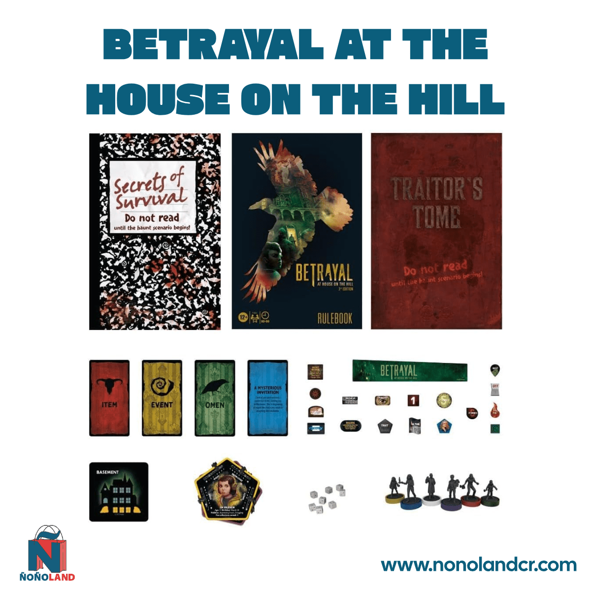 Betrayal At House On The Hill 3rd Edition (Idioma: Inglés) - ÑoñolandCR