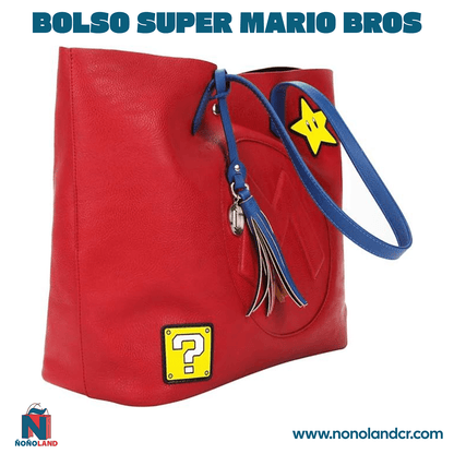 Bolso Super Mario Bros Power - Up Patches Women's Red Tote - ÑoñolandCR