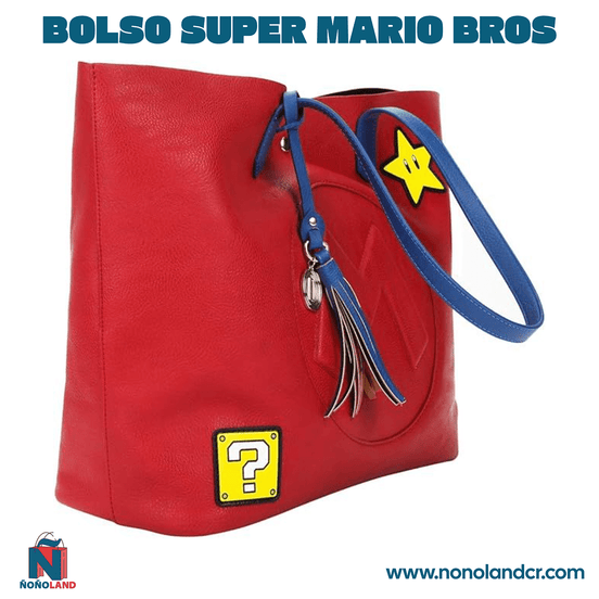 Bolso Super Mario Bros Power - Up Patches Women's Red Tote - ÑoñolandCR