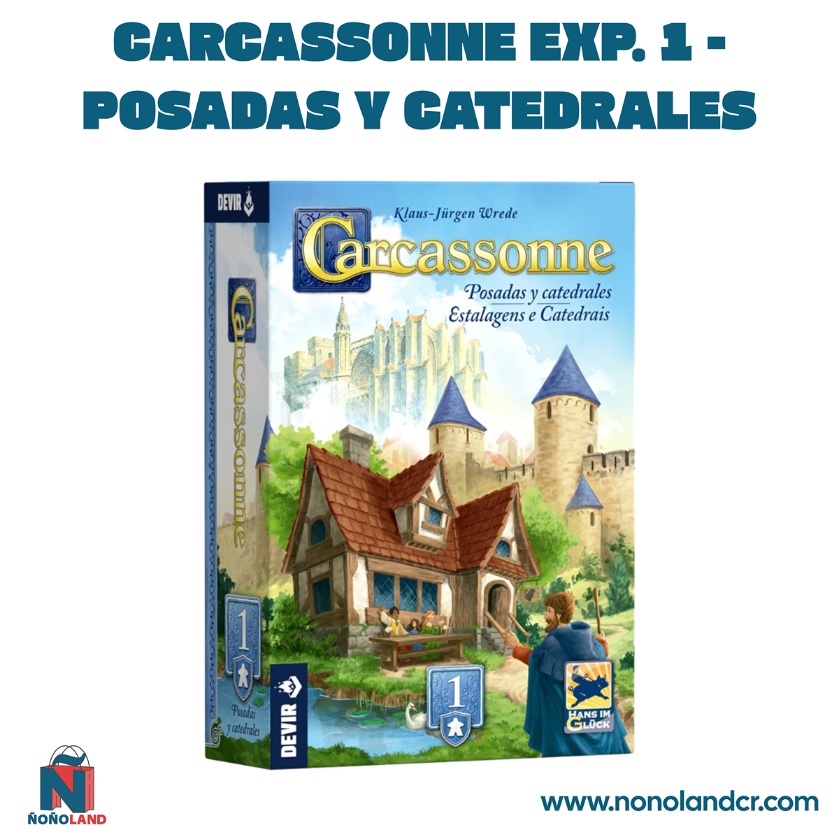 Carcassonne Exp. 1 - Posadas y Catedrales (Idioma: Español) - ÑoñolandCR