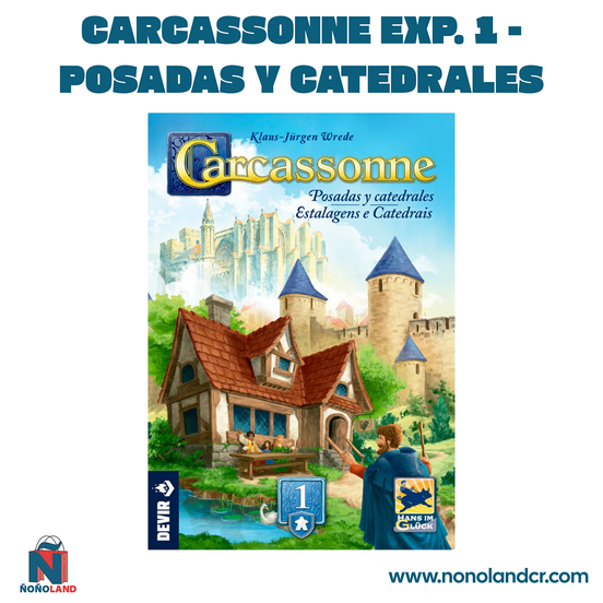 Carcassonne Exp. 1 - Posadas y Catedrales (Idioma: Español) - ÑoñolandCR