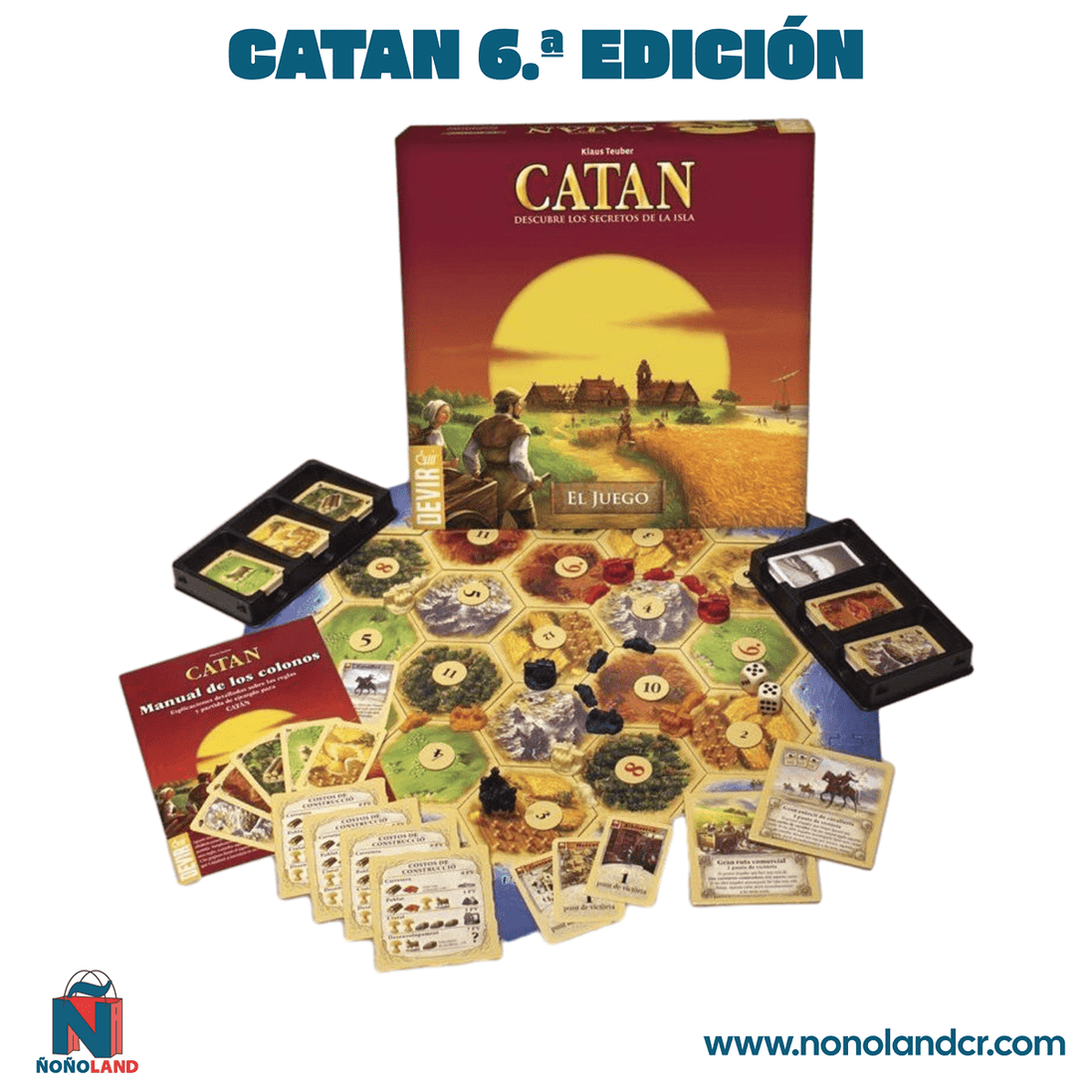 CATAN 6.ª Edición (Idioma: Inglés y Español) - ÑoñolandCR