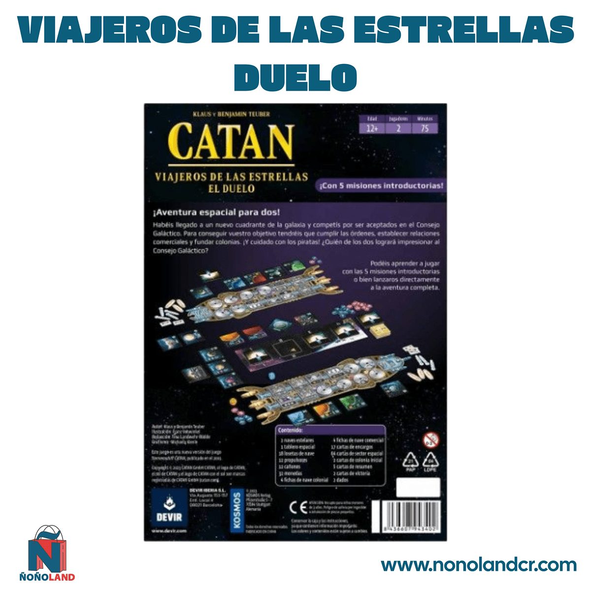 Catan: Viajeros de las Estrellas Duelo (Idioma: Español) - ÑoñolandCR