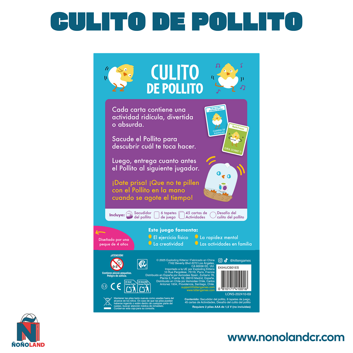 Culito de Pollito (Idioma: Español) - ÑoñolandCR