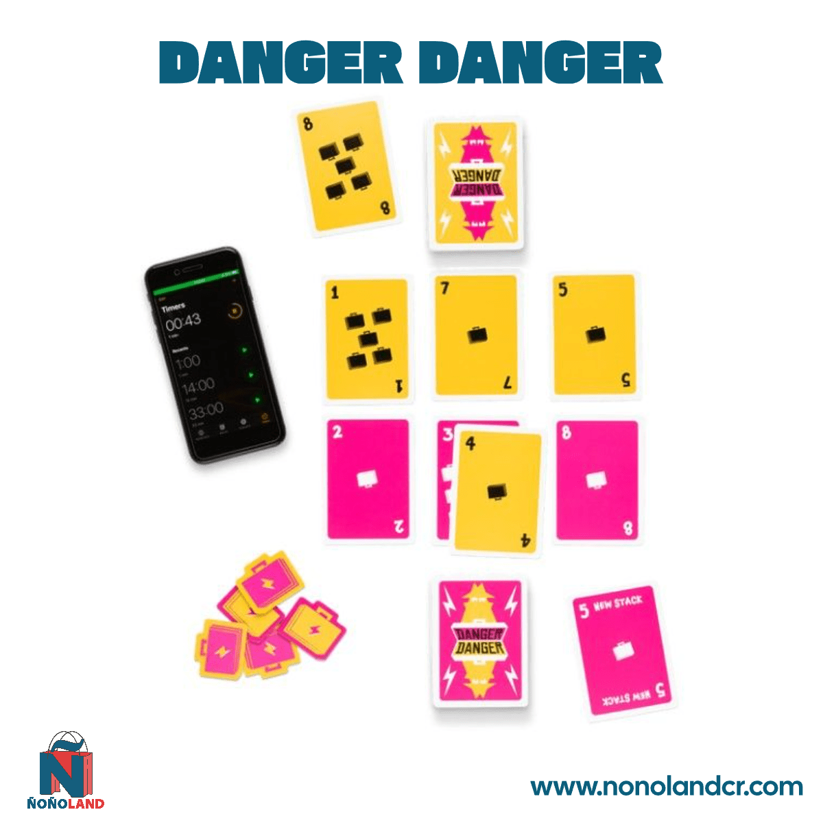 Danger Danger de Exploding Kittens - ÑoñolandCR