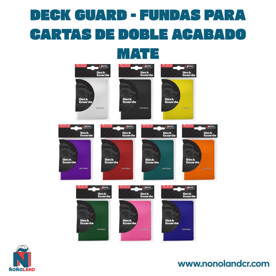 Deck Guard - Fundas para cartas de doble acabado mate - ÑoñolandCR