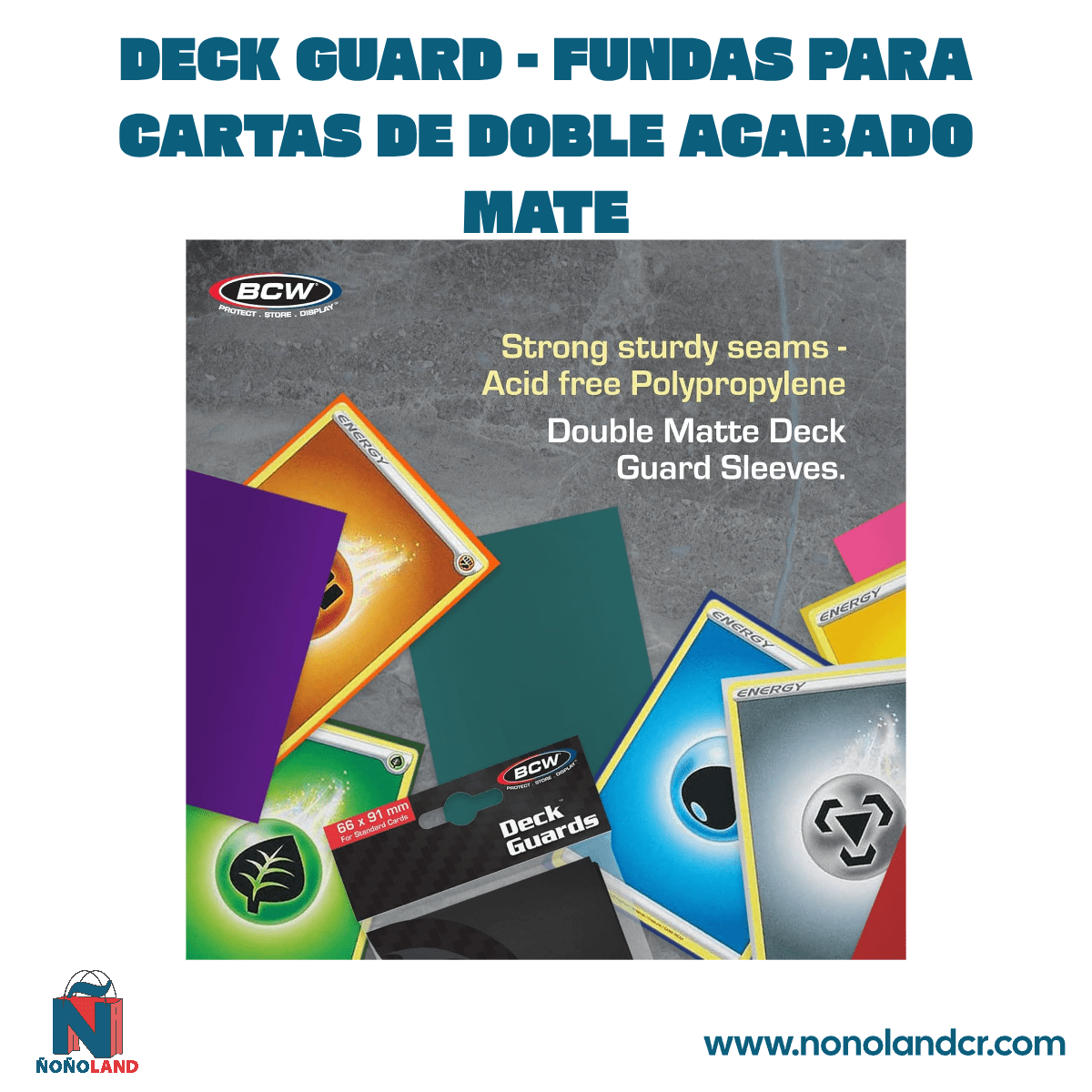 Deck Guard - Fundas para cartas de doble acabado mate - ÑoñolandCR