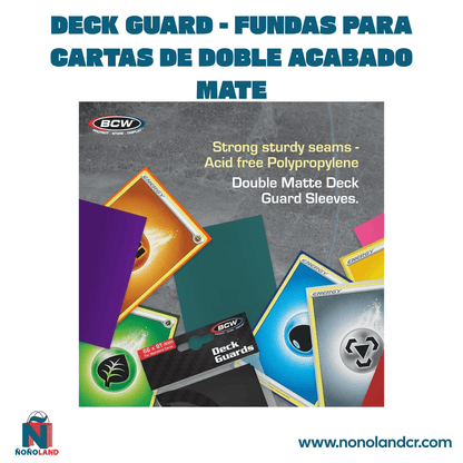 Deck Guard - Fundas para cartas de doble acabado mate - ÑoñolandCR