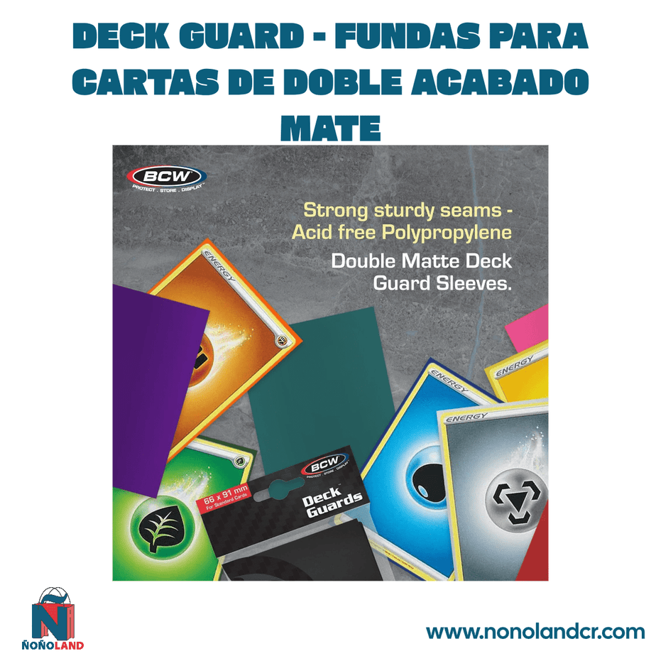 Deck Guard - Fundas para cartas de doble acabado mate - ÑoñolandCR