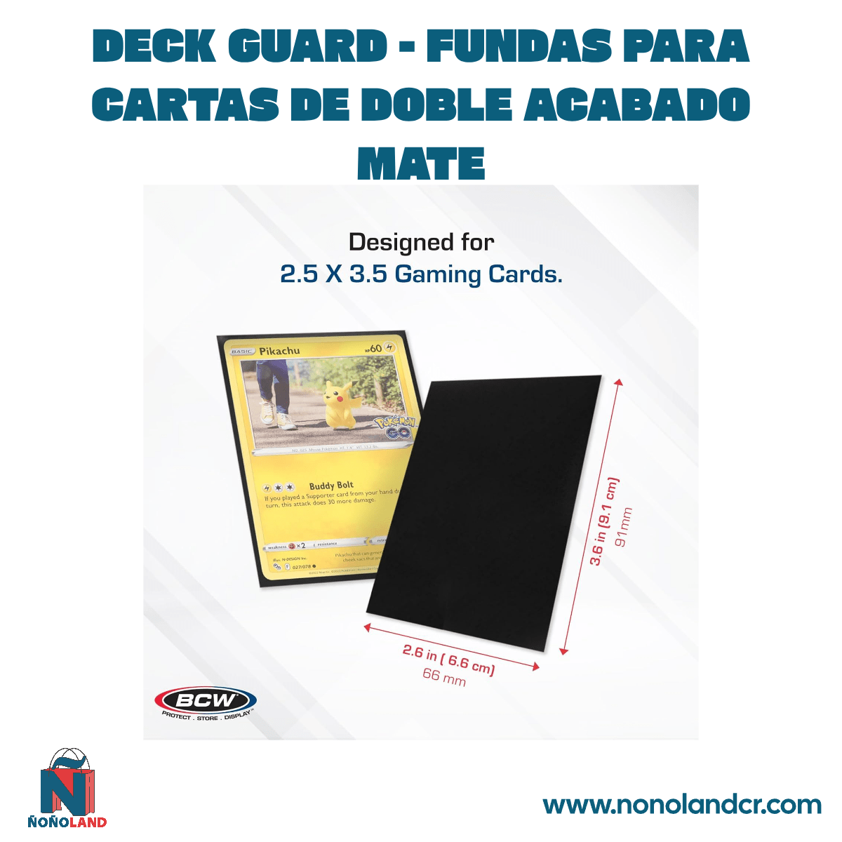 Deck Guard - Fundas para cartas de doble acabado mate - ÑoñolandCR