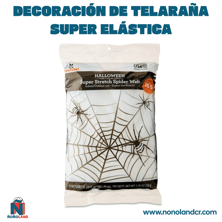 Decoración de telaraña super elástica para Halloween - ÑoñolandCR