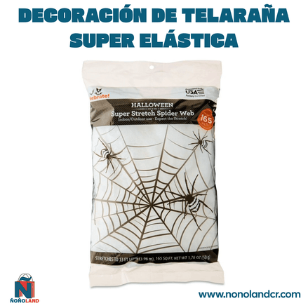 Decoración de telaraña super elástica para Halloween - ÑoñolandCR