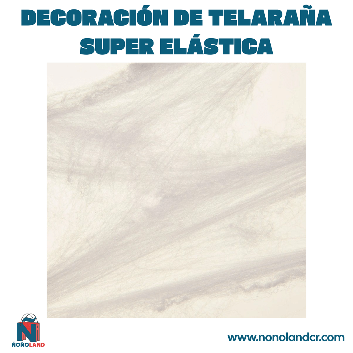 Decoración de telaraña super elástica para Halloween - ÑoñolandCR