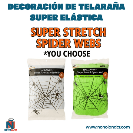 Decoración de telaraña super elástica para Halloween - ÑoñolandCR