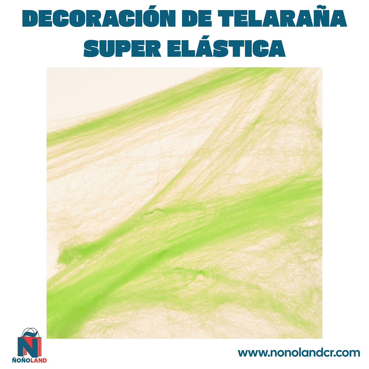 Decoración de telaraña super elástica para Halloween - ÑoñolandCR