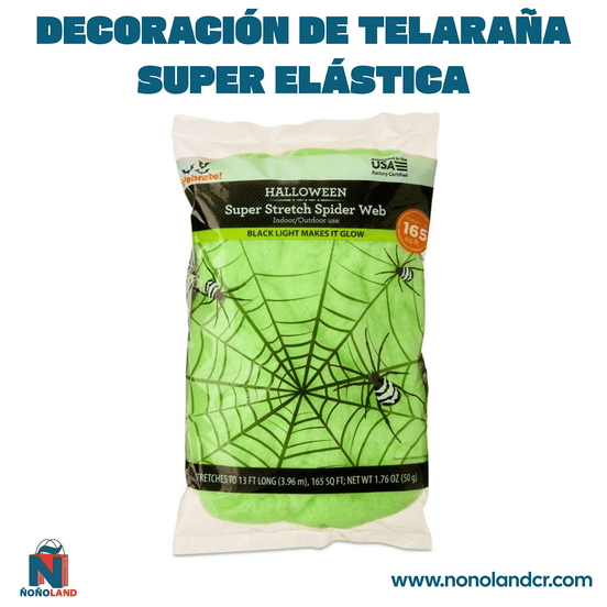 Decoración de telaraña super elástica para Halloween - ÑoñolandCR