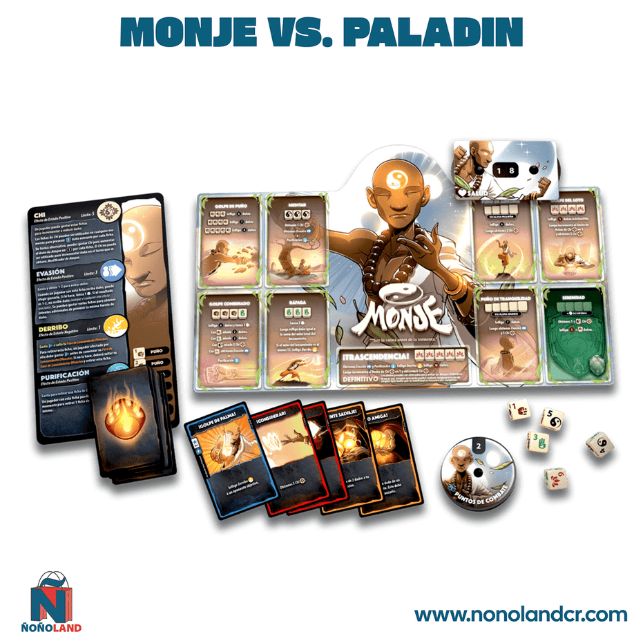 Dice Throne: Monje vs. Paladin (Idioma: Español) - ÑoñolandCR