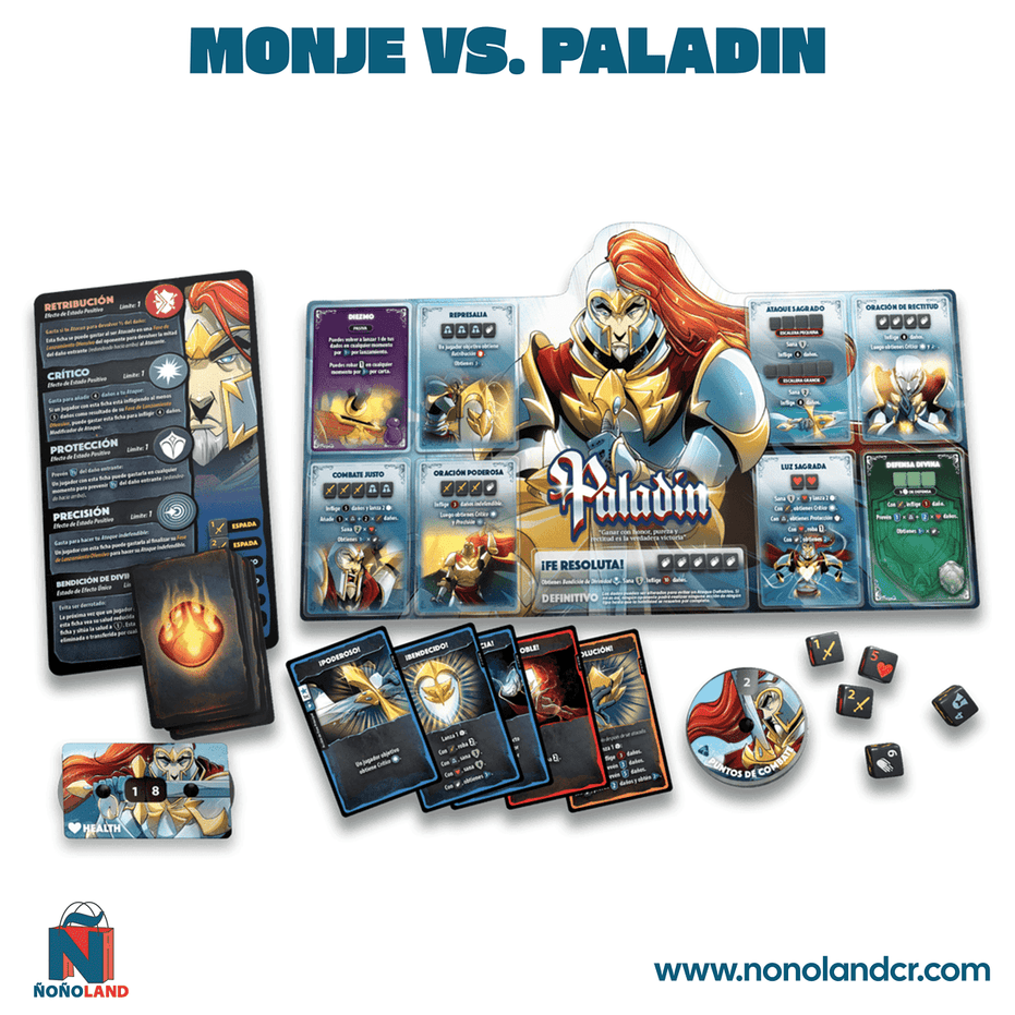 Dice Throne: Monje vs. Paladin (Idioma: Español) - ÑoñolandCR