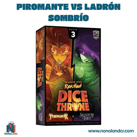 Dice Throne: Piromante vs Ladrón Sombrío (Idioma: Español) - ÑoñolandCR