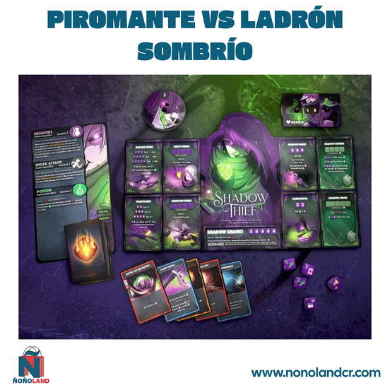 Dice Throne: Piromante vs Ladrón Sombrío (Idioma: Español) - ÑoñolandCR
