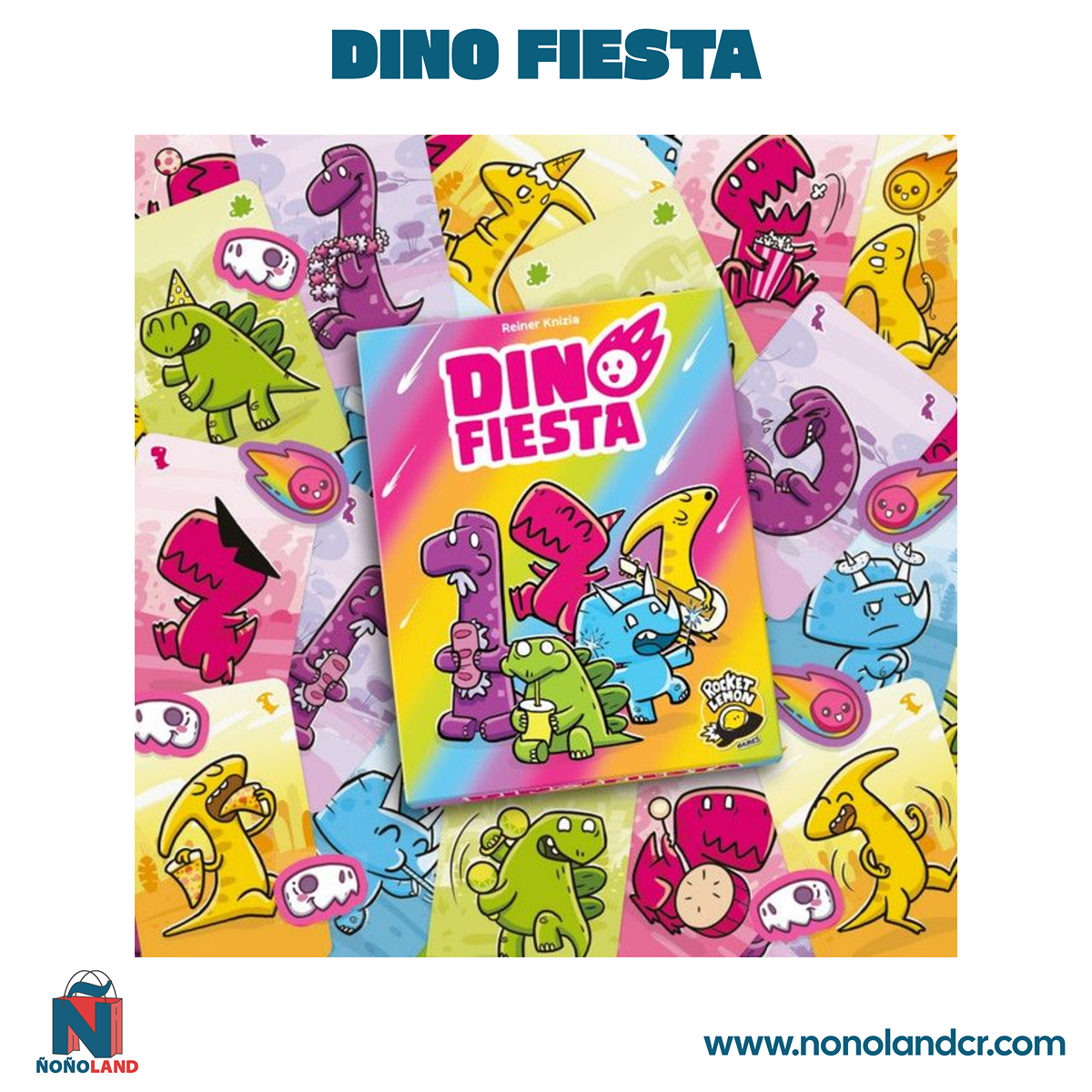 Dino Fiesta (Idioma: Inglés y Español) - ÑoñolandCR