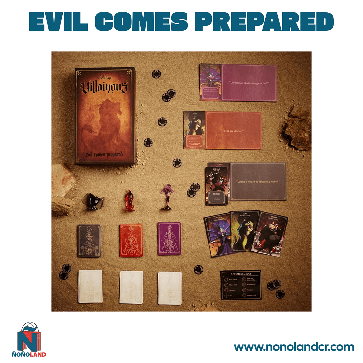 Disney Villainous: Evil Comes Prepared (Idioma: Inglés) - ÑoñolandCR