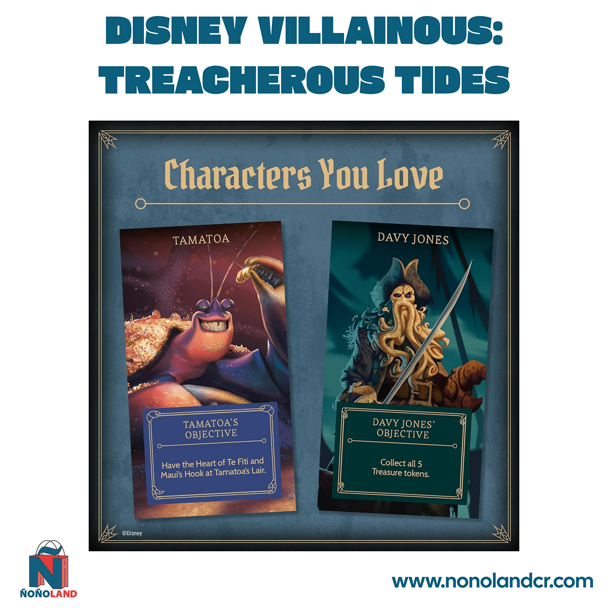 Disney Villainous: Treacherous Tides (Idioma: Inglés) - ÑoñolandCR