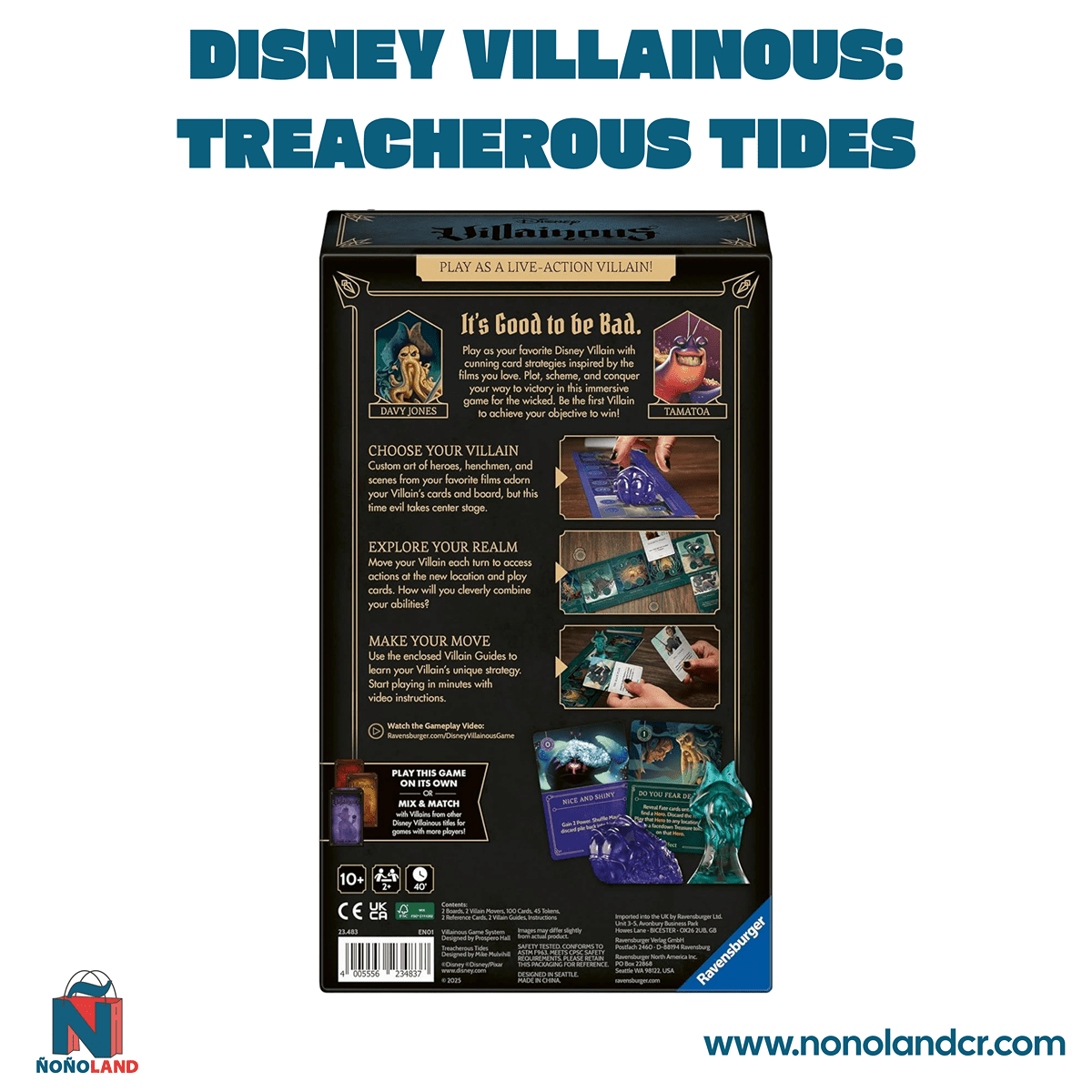 Disney Villainous: Treacherous Tides (Idioma: Inglés) - ÑoñolandCR