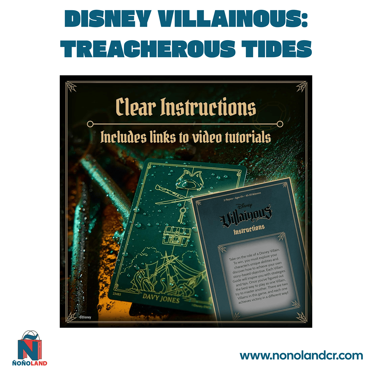 Disney Villainous: Treacherous Tides (Idioma: Inglés) - ÑoñolandCR