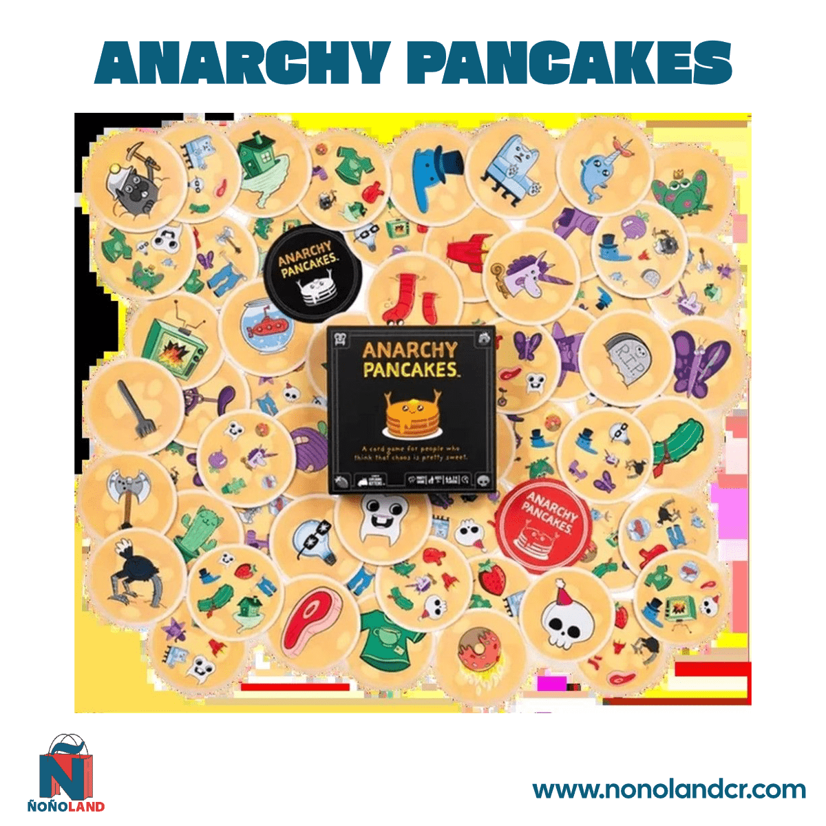 Dobble Anarchy Pancakes (Idioma: Multilingüe) - ÑoñolandCR