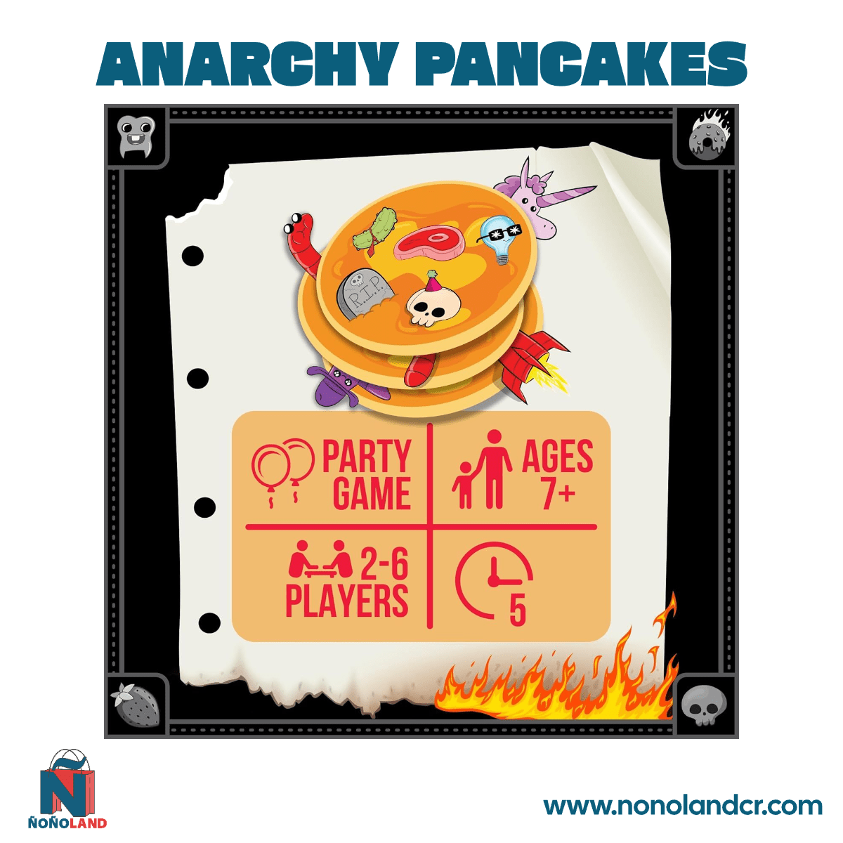 Dobble Anarchy Pancakes (Idioma: Multilingüe) - ÑoñolandCR
