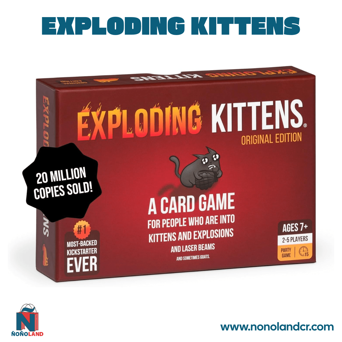 Exploding Kittens Original Edition (Idioma: Inglés y Español) - ÑoñolandCR