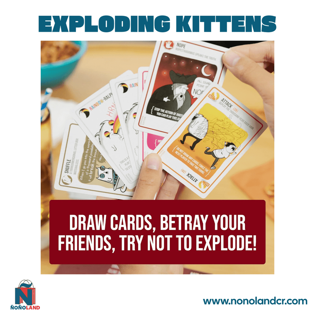 Exploding Kittens Original Edition (Idioma: Inglés y Español) - ÑoñolandCR